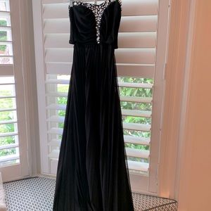 Formal black maxi dress
